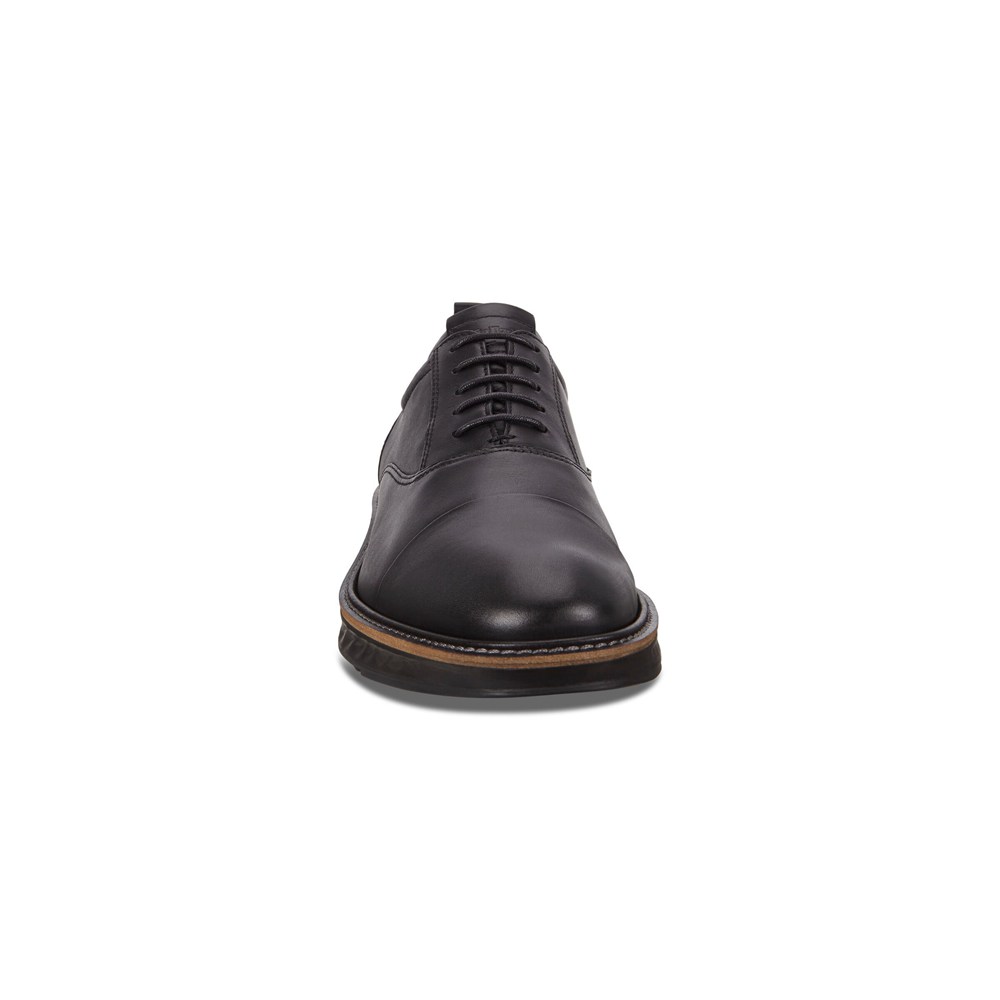 ECCO Mens Oxford Shoes Black - St.1 Hybrid Cap-Toe - ZND-726308